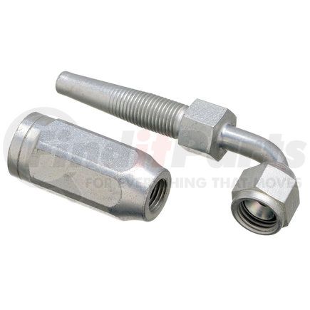 G27180-0808 by GATES - Female JIC 37 Flare Swivel - 90 Bent Tube (Type T for G1 Hose - 1 Wire)