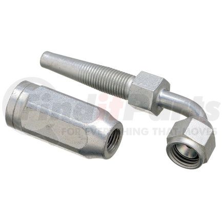 G27180-0810 by GATES - Female JIC 37 Flare Swivel - 90 Bent Tube (Type T for G1 Hose - 1 Wire)