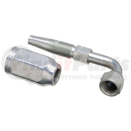 G28180-0404 by GATES - Female JIC 37 Flare Swivel - 90 Bent Tube (Type T for G2 Hose - 2 Wire)