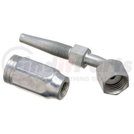 G28234-0404 by GATES - Female Flat-Face O-Ring Swivel - 45 Bent Tube (Type T for G2 Hose - 2 Wire)