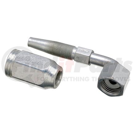 G28239-0606 by GATES - Female Flat-Face O-Ring Swivel - 90 Bent Tube (Type T for G2 Hose - 2 Wire)