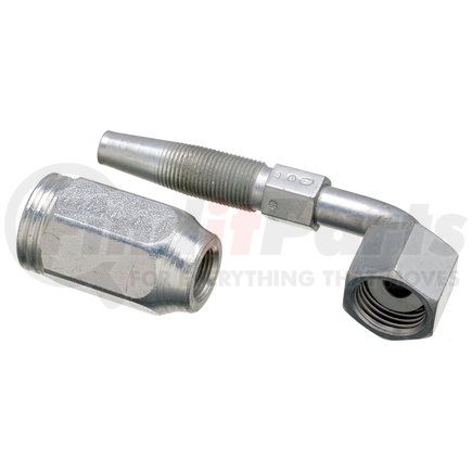 G28239-0808 by GATES - Female Flat-Face O-Ring Swivel - 90 Bent Tube (Type T for G2 Hose - 2 Wire)