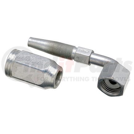 G28239-1212 by GATES - Female Flat-Face O-Ring Swivel - 90 Bent Tube (Type T for G2 Hose - 2 Wire)