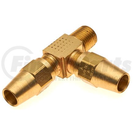 G30130-0406 by GATES - Hyd Coupling/Adapter- Air Brake Run Tee to Male Pipe (Copper Tubing Compression)