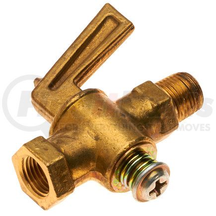 G33710-0606 by GATES - Shut-Off Valve - 3/8 in.-18 Thread 1 and 2, Male Pipe to Female Pipe Run