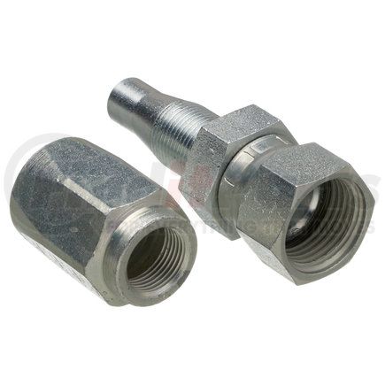 G35210-0808 by GATES - Dual Seat Female JIC 37/SAE 45 Flare Swivel - Steel (C5E Hose)