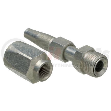 G35500-0605 by GATES - Hydraulic Coupling/Adapter- Male SAE 45 Flare Inverted Swivel - Steel (C5E Hose)
