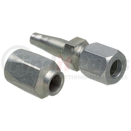 G35510-0606 by GATES - Hydraulic Coupling/Adapter - SAE Male Flareless Assembly - Steel (C5E Hose)