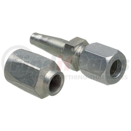 G35510-0404 by GATES - Hydraulic Coupling/Adapter - SAE Male Flareless Assembly - Steel (C5E Hose)
