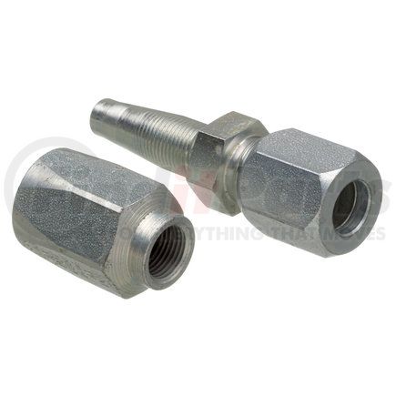 G35510-0505 by GATES - Hydraulic Coupling/Adapter - SAE Male Flareless Assembly - Steel (C5E Hose)