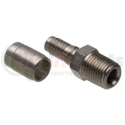 G40100-0404S by GATES - Hyd Coupling/Adapter- Male Pipe (NPTF - 30 Cone Seat) - Stainless Steel (C14)