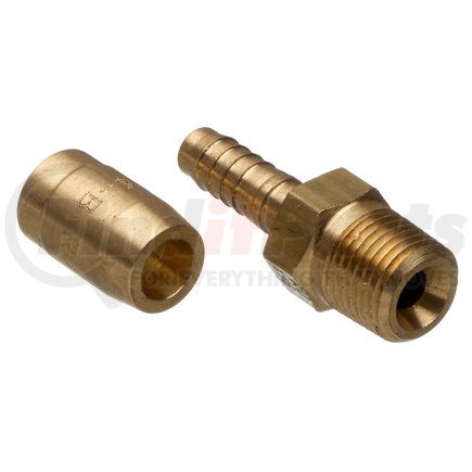 G40100-0808B by GATES - Hydraulic Coupling/Adapter - Male Pipe (NPTF - 30 Cone Seat) - Brass (C14)