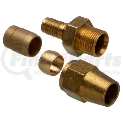 G40461-1008B by GATES - Hydraulic Coupling/Adapter - Straight Tube Assembly - Brass (C14)