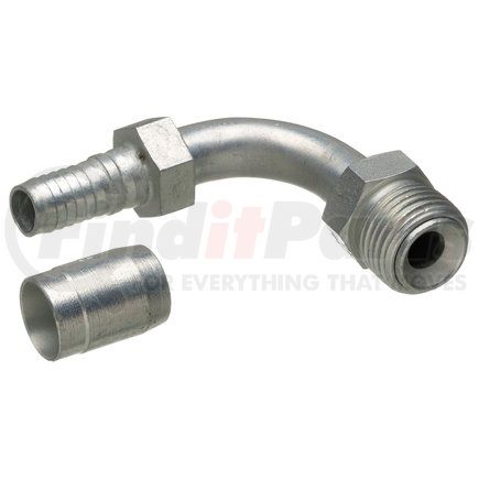 G40504-0505 by GATES - Hydraulic Coupling/Adapter- SAE Male Inverted Swivel- 90 Bent Tube- Steel (C14)
