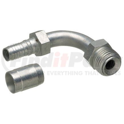 G40504-1212 by GATES - Hydraulic Coupling/Adapter- SAE Male Inverted Swivel- 90 Bent Tube- Steel (C14)