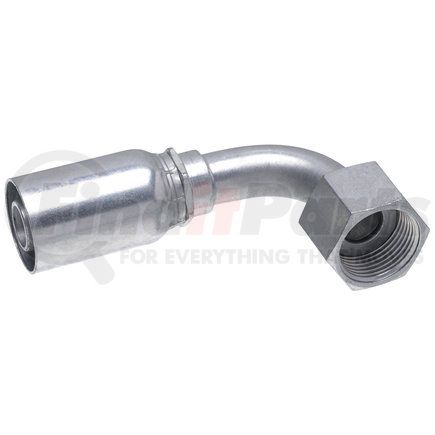 G43239-1212 by GATES - Hydraulic Coupling/Adapter - Female Flat-Face Swivel - 90 Bent Tube (GL)