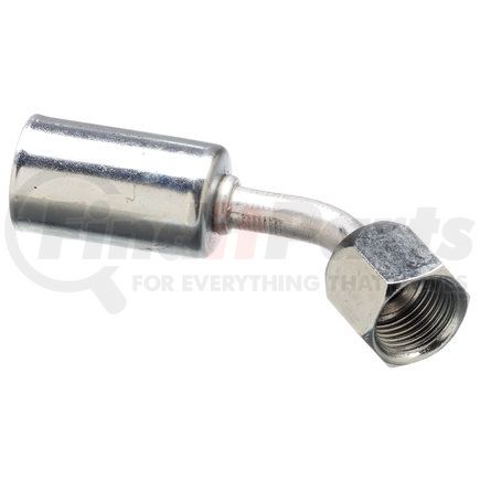 G45202-0606 by GATES - Female SAE 45 Flare Swivel - 45 Bent Tube - Aluminum (PolarSeal ACA)