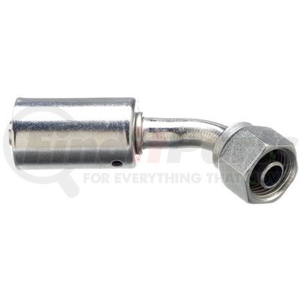 G45591-0606 by GATES - Female SAE Tube O-Ring Nut Swivel - 45 Bent Tube - Aluminum (PolarSeal ACA)