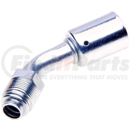 G455840606S by GATES - Male SAE Tube O-Ring Nut - 45 Bent Tube - Steel (PolarSeal ACA)