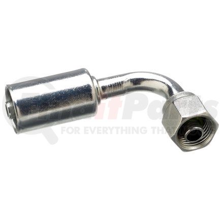 G45592-0806 by GATES - Female SAE Tube O-Ring Nut Swivel - 90 Bent Tube - Aluminum (PolarSeal ACA)