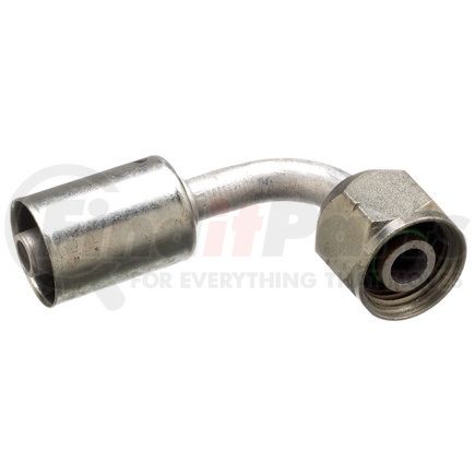 G45609-1227 by GATES - Female SAE Tube Dual O-Ring Metric Nut - 90 Bent Tube - Aluminum (PolarSeal ACA)