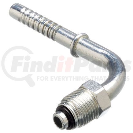 G46585-0806 by GATES - A/C Refrigerant Hose Fitting- Male O-Ring (MOR)- 90 Bent Tube (PolarSeal II ACC)