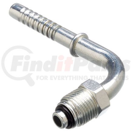 G46585-0808 by GATES - A/C Refrigerant Hose Fitting- Male O-Ring (MOR)- 90 Bent Tube (PolarSeal II ACC)