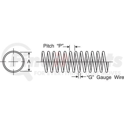 G83801-0015 by GATES - Hydraulic Coupling/Adapter - Hose Guard - Plated Wire Spring Guard