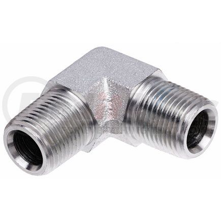 G60115-1208 by GATES - Hydraulic Coupling/Adapter - Male Pipe NPTF to Male Pipe NPTF - 90 (SAE to SAE)