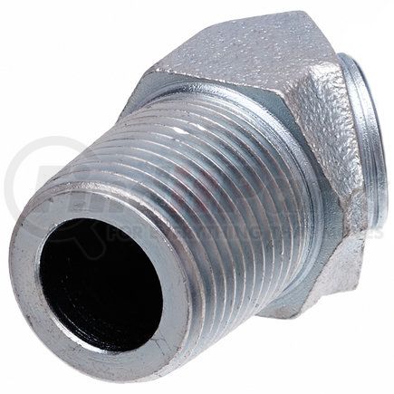 G60134-0808 by GATES - Hydraulic Coupling/Adapter- Female Pipe NPTF to Male Pipe NPTF - 45 (SAE to SAE)