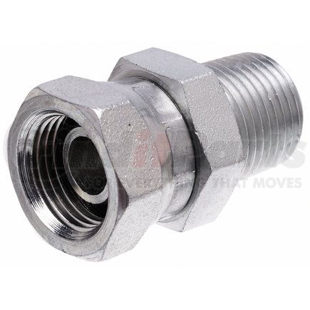 G60140-0402 by GATES - Hyd Coupling/Adapter- Male Pipe NPTF to Female Pipe Swivel NPSM (SAE to SAE)