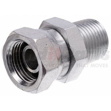 G60140-0202 by GATES - Hyd Coupling/Adapter- Male Pipe NPTF to Female Pipe Swivel NPSM (SAE to SAE)