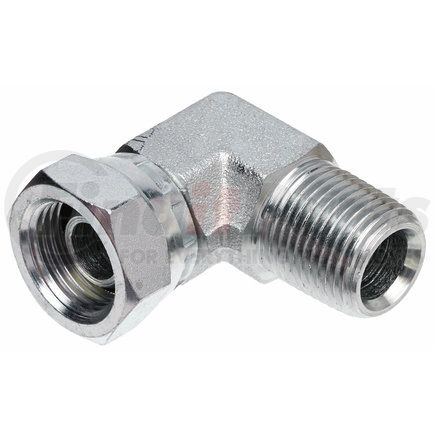 G60144-0404 by GATES - Male Pipe NPTF to Female Pipe Swivel NPSM - 90 (SAE to SAE)
