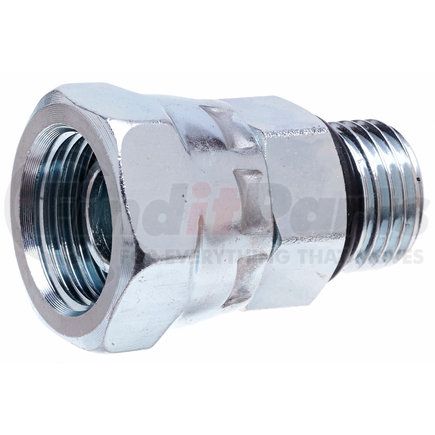 G60285-0406 by GATES - Hyd Coupling/Adapter- Male O-Ring Boss to Female Pipe Swivel NPSM (SAE to SAE)