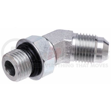 G60308-0404 by GATES - Hyd Coupling/Adapter- Male O-Ring Boss to Male JIC 37 Flare - 45 (SAE to SAE)
