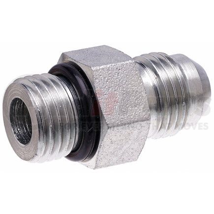 G60301-2024 by GATES - Hydraulic Coupling/Adapter - Male O-Ring Boss to Male JIC 37 Flare (SAE to SAE)