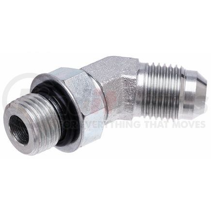 G60308-2020 by GATES - Hyd Coupling/Adapter- Male O-Ring Boss to Male JIC 37 Flare - 45 (SAE to SAE)