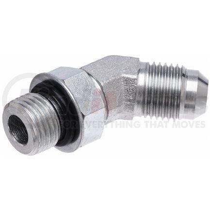 G603081006 by GATES - Hyd Coupling/Adapter- Male O-Ring Boss to Male JIC 37 Flare - 45 (SAE to SAE)