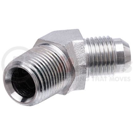 G60497-0402 by GATES - Hydraulic Coupling/Adapter- Male JIC 37 Flare to Male Pipe NPTF- 45 (SAE to SAE)