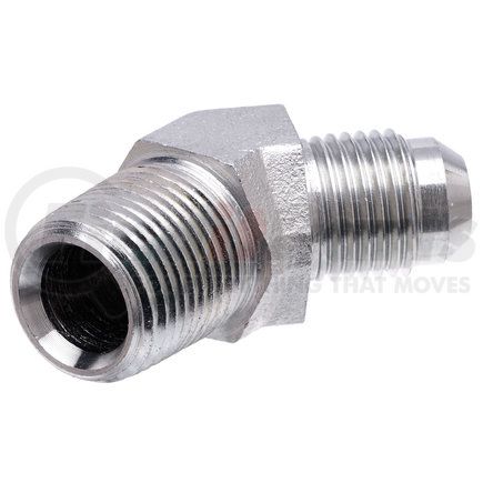 G60497-0202 by GATES - Hydraulic Coupling/Adapter- Male JIC 37 Flare to Male Pipe NPTF- 45 (SAE to SAE)