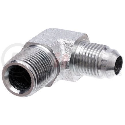 G60499-0202 by GATES - Hydraulic Coupling/Adapter- Male JIC 37 Flare to Male Pipe NPTF- 90 (SAE to SAE)