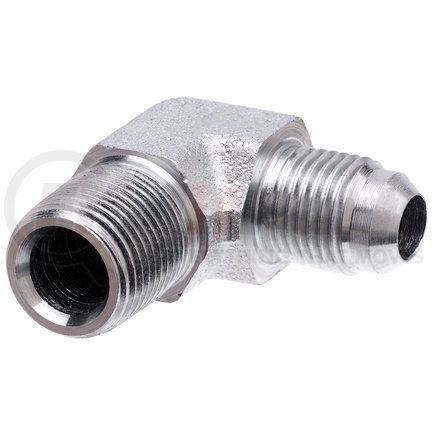 G60499-0408 by GATES - Hydraulic Coupling/Adapter- Male JIC 37 Flare to Male Pipe NPTF- 90 (SAE to SAE)