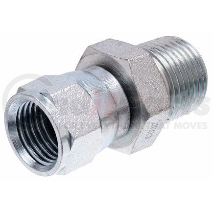 G60520-1208 by GATES - Hyd Coupling/Adapter- Female JIC 37 Flare Swivel to Male Pipe NPTF (SAE to SAE)
