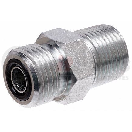 G60770-0402 by GATES - Hydraulic Coupling/Adapter- Male Flat-Face O-Ring to Male Pipe NPTF (SAE to SAE)