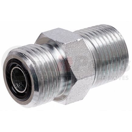 G60770-0406 by GATES - Hydraulic Coupling/Adapter- Male Flat-Face O-Ring to Male Pipe NPTF (SAE to SAE)