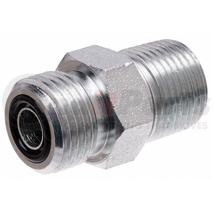 G60770-0604 by GATES - Hydraulic Coupling/Adapter- Male Flat-Face O-Ring to Male Pipe NPTF (SAE to SAE)