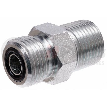 G60770-0606 by GATES - Hydraulic Coupling/Adapter- Male Flat-Face O-Ring to Male Pipe NPTF (SAE to SAE)