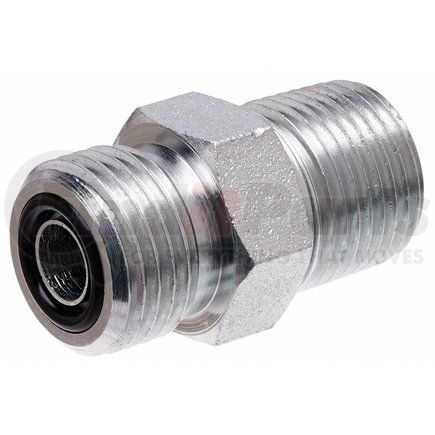 G60770-1208 by GATES - Hydraulic Coupling/Adapter- Male Flat-Face O-Ring to Male Pipe NPTF (SAE to SAE)