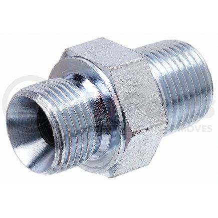 G62200-0606 by GATES - Hyd Coupling/Adapter - Male British Standard Pipe Parallel to Male Pipe NPTF