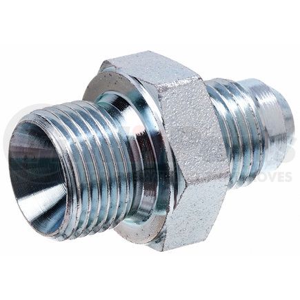 G62300-0406 by GATES - Hyd Coupling/Adapter- Male British Standard Pipe Parallel to Male JIC 37 Flare